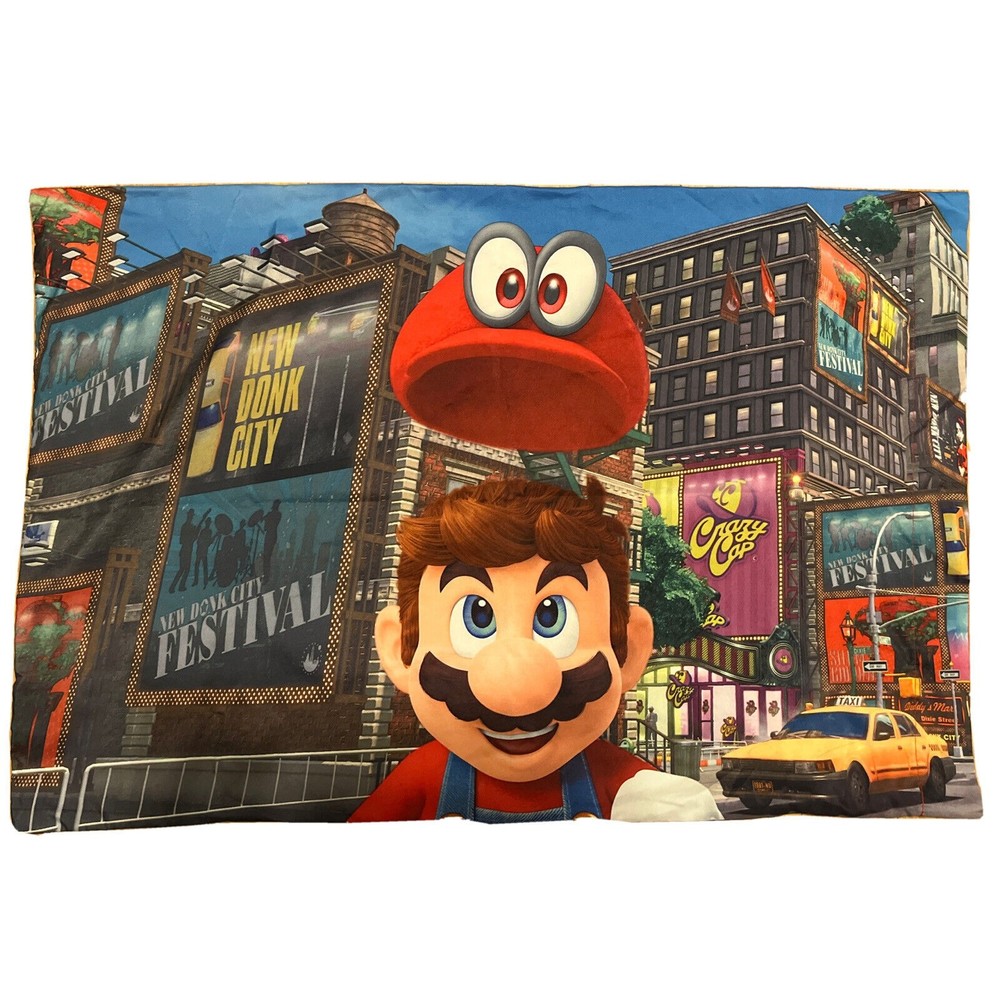 Super Mario Odyssey Microfiber Pillowcase Standard Size Double Sided